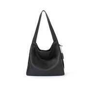 RABEANCO樺碧包包大容量托特包單肩包簡(jiǎn)約通勤包歐美女包大號87372 炫酷黑