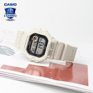 卡西歐（CASIO） 男表女表卡西歐手表男女情侶表學生時尚運動表太陽能雙顯電子表 WS-1400H-8AVPF米白黑 10年電量