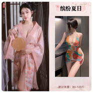 馨蘭謠夫妻調情睡衣情趣內衣性感房事戰袍夫妻刺激高檔母犬sm羞恥大尺度 櫻花輕舞+夏日繽紛（送襪） 均碼80-120情趣內衣服方便老公吃大尺度戰衣