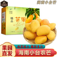 南步海南小臺農芒果 當季現摘雞蛋芒甜心小臺芒核小香甜新鮮熱帶水果 8斤 精選大果【單果90g+】禮盒