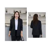 曖獻(xiàn)大碼胖妹女銀行職業(yè)小西裝套裝200斤顯瘦大學(xué)生面試正裝西服工裝 西裝套裝（西裝+西褲+襯衫） 5XL 需要3XL碼,4XL碼備注即可
