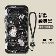 機旺馬 幸運福蝶葫蘆適用OPPOA97手機殼新款A(yù)96/A95/A93S時尚高端A92S/A91氣質(zhì)男女款全包防摔保護套潮 經(jīng)典黑-A2328碎鉆幸運葫蘆+花手鏈 OPPOA96 5G