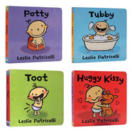 英文原版繪本 小毛孩系列一根毛小臟孩 Big Little/Potty  Leslie Patricelli 低幼兒童0-3歲紙板書(shū) 啟蒙認知行為習慣培養情緒管理 習慣培養4冊