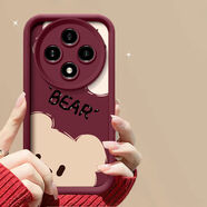 初黎oppo a3pro手機殼pjy110軟硅膠opa3保護套5g全包邊防摔pka110個(gè)性創(chuàng  )意opopa3卡通0pp00a3磨砂oppor 【可愛(ài)探頭小熊】酒紅 OPPO A3 5G