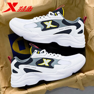 特步男鞋跑步鞋2025冬季新款網(wǎng)面透氣運動(dòng)鞋跑步鞋男軟底減震老爹鞋男 白蘭-7552 39