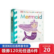 【120選6】DK觸摸書 英文原版繪本 Baby Touch 嬰幼兒童英語啟蒙認(rèn)知紙板書 0-3歲親子互動共讀早教益智 感官訓(xùn)練繪本 綠山墻 【Baby Touch and Feel】美人魚
