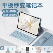 法普拉適用榮耀平板V8Pro鍵盤保護(hù)套華為pad全包V7pro硅膠10.4寸榮耀9/8藍(lán)牙Magicpad防摔GT/X8pro保護(hù)殼 【迷霧藍(lán)+鍵盤+鼠標(biāo)】背光版 榮耀6/7(10.1英寸)