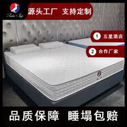 潤典亞瑟士獨立袋裝彈簧卷包壓縮床墊送貨到家天絲面料軟硬適中家用 白色 180*200cm