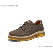 暇步士（Hush Puppies）2024秋新款簡(jiǎn)約舒適百搭男休閑鞋B6Q07CM4官方旗艦 深灰 38