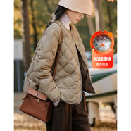 德瑪納【輕量高保暖】冬季輕奢90鴨絨圓領(lǐng)長(cháng)袖小蠻腰藏肉女式羽絨服