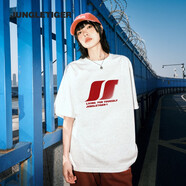 叢林老虎美式潮牌重磅t恤男短袖2025夏季新款高級感寬松純棉情侶半袖女T 白色 L