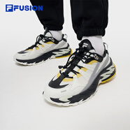 FILAFUSION斐樂(lè)星際鞋機(jī)能休閑鞋男鞋免系帶復(fù)古跑步鞋 灰白/銀器灰-MS 43