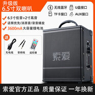 索愛(ài)藍牙音箱戶(hù)外音響德國柏林之聲音大音量高音質(zhì)K歌低音炮廣場(chǎng)舞店鋪專(zhuān)用 升級版【雙喇叭+藍牙+消原音+長(cháng) +2支無(wú)線(xiàn)話(huà)筒