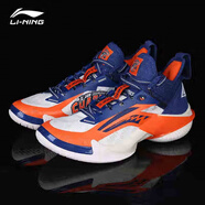 李寧空襲10籃球23-24賽季CBA上海深圳隊低幫實(shí)戰運動(dòng)鞋 標準白/深寶藍ABAT089-9 44