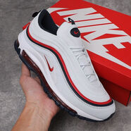 CLENIKEED莆田純原AIRMAX97子彈頭反光銀子全掌氣墊跑步鞋情侶男女運動(dòng)鞋NIKE 【莆田高品質(zhì)】NIKE白紅 41