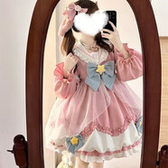 唐努烏（Tang Nu wu）洛麗塔裙子貓爪op學(xué)生Lolita 優(yōu)雅連衣裙小公主裙子正禮物 貓爪 M 【90-115斤】