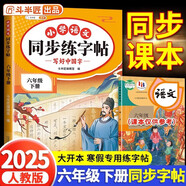 斗半匠 六年級(jí)下冊(cè)字帖 六年級(jí)語(yǔ)文同步練字帖 小學(xué)生練字帖每日一練 寫(xiě)好中國(guó)字硬筆描紅字帖生字筆畫(huà)筆順練習(xí)