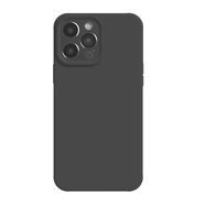 TOTU手機基本保護殼 iPhone 15 Pro Max 6.7英寸 硅膠 純色 男女通用 石墨黑