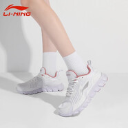 李寧跑步鞋女鞋春秋網(wǎng)面透氣跑鞋女士白色運動鞋 標(biāo)準(zhǔn)白 38