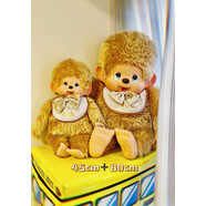 萌趣趣（Monchhichi）萌趣趣蒙奇奇40周年紀念版80cm金毛男孩女孩毛絨玩偶2L 45cm男孩L