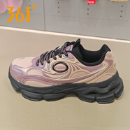 361度適湃女鞋運(yùn)動(dòng)休閑鞋2025新款復(fù)古鞋軟彈耐磨防滑老爹鞋582516762 藕粉/曜石黑 40