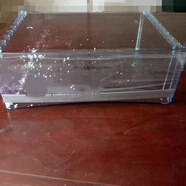 適用Haier海爾冰箱卡薩帝casarte冰箱抽屜抽屜玻璃隔板密封條隔盒子瓶 318WS等冷藏下果蔬盒（大的）