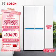 博世（BOSCH）【M8希臘白】十字對開(kāi)門(mén)550L大容量四開(kāi)門(mén)電冰箱 風(fēng)冷無(wú)霜 鉑金抗菌 支持國家補貼 5238C 冷凍大空間
