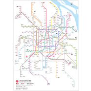 潮鵬2025上海地鐵線(xiàn)路圖換乘示意圖軌道交通規劃圖旅游現代裝飾畫(huà)海報 油畫(huà)布-可折疊收藏【70X95cm】