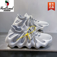 西域駱駝春夏鞋子男士休閑鞋軟底女鞋布鞋網(wǎng)八爪魚(yú)黑色運(yùn)動(dòng)鞋透氣男鞋 灰色 飛織透氣舒適-駱駝官方品牌 35 女款
