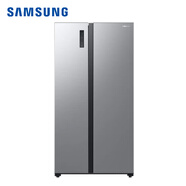 三星（SAMSUNG）516L大容量 超薄 智能變頻 風(fēng)冷無霜 全環(huán)繞氣流 家用大容量 智能保鮮對開門冰箱 官翻機 月光銀 RS52B3000M9/SC