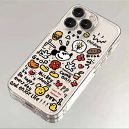 彩媛櫻手繪米奇插畫(huà)適用蘋(píng)果16手機殼iPhone16promax小米14紅米oppo榮耀vivoiQOO華為mate60透明可愛(ài)小清 太空殼CXJ2409212手繪米奇 iPhone6s
