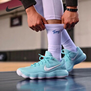 NIKE/耐克Hyperdunk 2017 Low男款運動實戰(zhàn)低幫耐磨訓練緩震籃球鞋 HJ3486-414 北卡藍 44