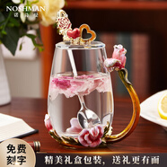 諾詩(shī)曼生日禮物女伴手禮盒商務(wù)公司團建周年慶小禮品銀行定制送員工老師 定制 新款玫瑰高/紅色 配蓋勺