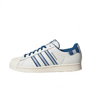 阿迪達斯 （adidas）三葉草Superstar阿迪金標小白鞋黑白男女板鞋C77124EG4958官方旗 白淺藍IE7307 現貨 42