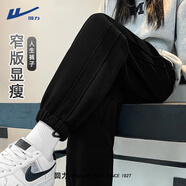 回力運(yùn)動褲女春秋季2025最新款直筒褲高腰顯瘦直筒褲小個子寬松休閑褲