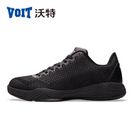 沃特夏季學(xué)生籃球鞋男低幫運動(dòng)鞋透氣科11網(wǎng)面輕便水泥地青少年潮 冰黑 43