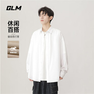 GLM襯衫男夏季長(zhǎng)袖韓版寬松透氣美式潮流百搭休閑半袖港風(fēng)免燙襯衫