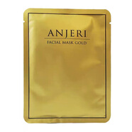 Anjeri泰國正品ANJERI蠶絲三層面膜補水提亮膚色保濕去痘印修復(fù)收縮毛孔 金色面膜一盒10片裝
