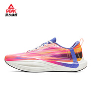 匹克態(tài)極二次呼吸2.0跑步鞋男鞋物理發(fā)泡中底專業(yè)競速訓(xùn)練跑鞋運動鞋 玫紅花紗 男款 41