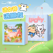 funism玩樂(lè )主義線(xiàn)條小狗歡樂(lè )連連禮盒盲盒玩具擺件送閨蜜朋友生日禮物