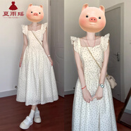 夏雨瑤小個(gè)子飛袖波點(diǎn)吊帶連衣裙女2026新款夏季高級感法式初戀絕美長(cháng)裙 波點(diǎn)連衣裙 【氣質(zhì)絕美超好看】 M 【建議90-110斤】