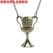 南客 哈利波特魂器周邊赫敏的時(shí)間轉(zhuǎn)換器鎖骨項(xiàng)鏈學(xué)院時(shí)光沙漏吊墜掛飾情侶生日禮物禮品七夕情人節(jié) 圣杯項(xiàng)鏈