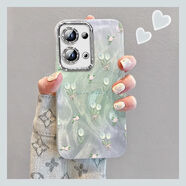 A郁金香適用OPPOReno13手機殼12/11新款10Pro全包9/8/7女款保護套 精孔羽紗殼-JS226郁金香 OPPO-Reno13