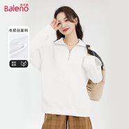 班尼路（Baleno）半拉鏈翻領(lǐng)潮流衛(wèi)衣女2025春秋新款女裝時(shí)尚百搭新年戰(zhàn)袍休閑外套