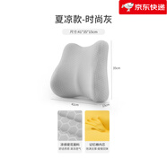 知夢(mèng)人靠墊辦公室腰靠墊座椅久坐護(hù)腰神器孕婦腰墊車(chē)用記憶棉椅子靠背墊 (夏涼款)·時(shí)尚灰 腰酸背痛靠它