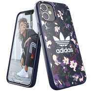 Adidas 阿迪達斯手機殼 iPhone 12 Mini 防沖擊加固 保護套 花色/紫/藍