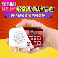 夏新新款迷你收音機隨身聽(tīng)藍牙音箱多媒體便攜式戶(hù)外音響小型迷你小音箱低音炮插卡收音機音樂(lè )播放器 紅色普通版標配