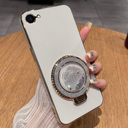 鑫領(lǐng)佳蘋(píng)果16e手機殼iphone16e保護硅膠套鏡頭全包i16e防摔se4代軟殼流沙帶支架ip女新款感鋼化膜十 【優(yōu)雅白】帶同款流沙支架 送全屏鋼膜+掛繩 iPhone 16e