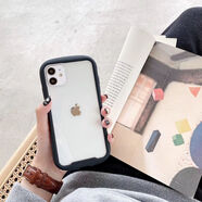 藍(lán)鳥(niǎo)開(kāi)泰iface手機(jī)殼蘋(píng)果iPhone14 透明TPU小蠻腰XR/XSMAX手機(jī)殼7plus全包 透明[黑色]iface小蠻腰手機(jī)殼 蘋(píng)果11(6.1寸)