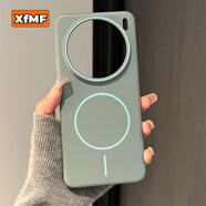 XFMF磁吸膚感硬殼適用vivox200promini手機(jī)殼oppofindx8Pro高級(jí)簡約is風(fēng)外殼reno13大孔全包男女保護(hù)套 海灣藍(lán)【磁吸充電無極線圈】柔潤 vivo X100